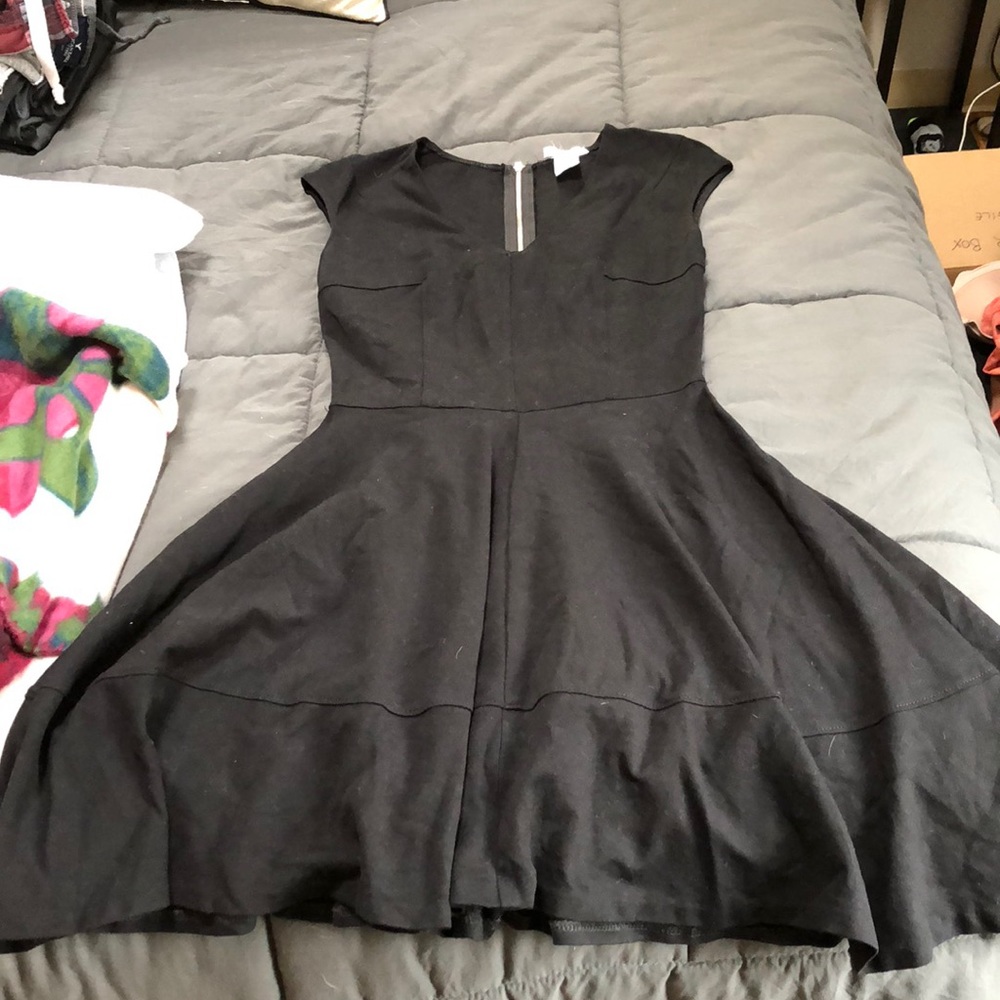 Black skater style dress
